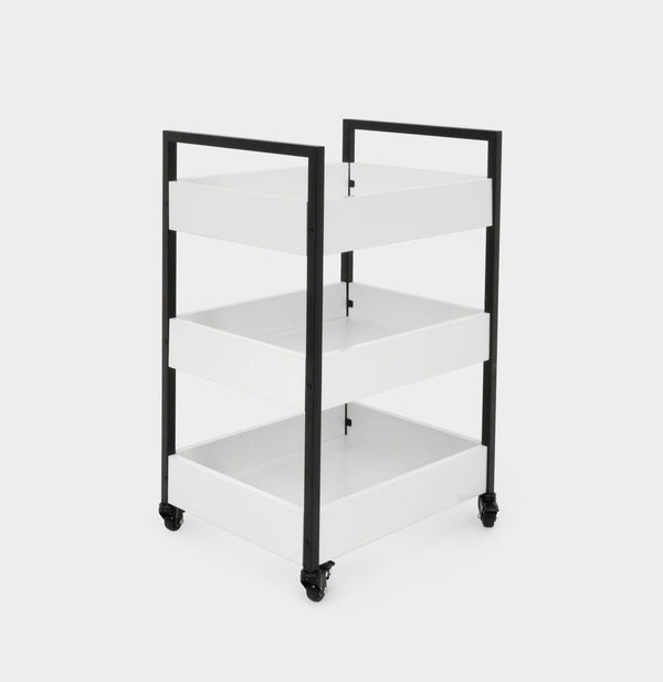 Kosmetikregal auf Rollen - WEISS