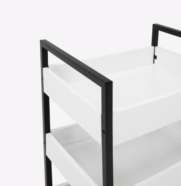 Kosmetikregal auf Rollen - WEISS