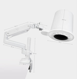 Biurkowy pochłaniacz pyłu manicure pedicure S2 PRO 80W - Studio Bay