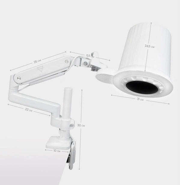 Biurkowy pochłaniacz pyłu manicure pedicure S2 PRO 80W - Studio Bay