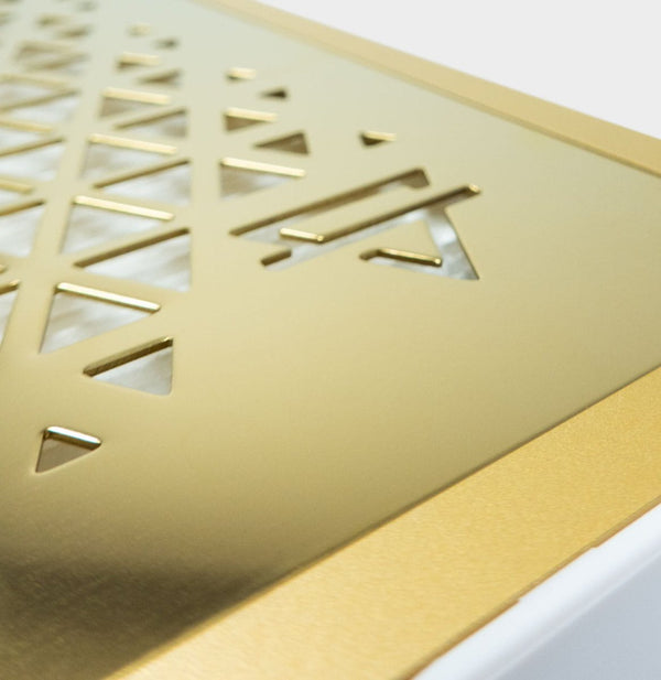 Kratka do nablatowego pochłaniacza pyłu do manicure V1 ONE FLOW 60W ZŁOTA - Studio Bay