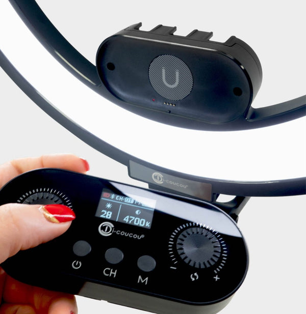 Lampa kosmetyczna Ring 3.0 - czarna - Studio Bay