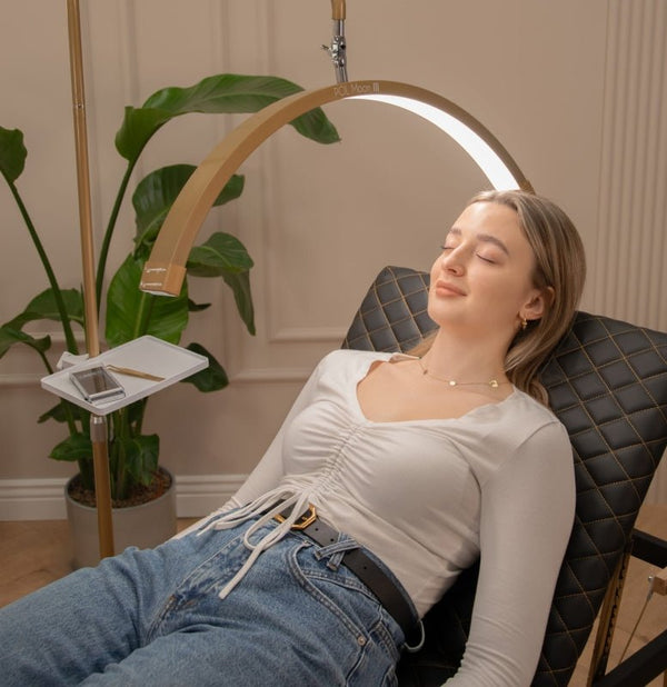 Pikowane łóżko kosmetyczne do stylizacji rzęs Space Gold - Czarne - Studio Bay