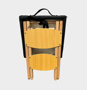 Taboret drewniany składany - Czarny - Studio Bay