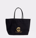 Shopper-Tasche SCHWARZ mit goldenem Logo